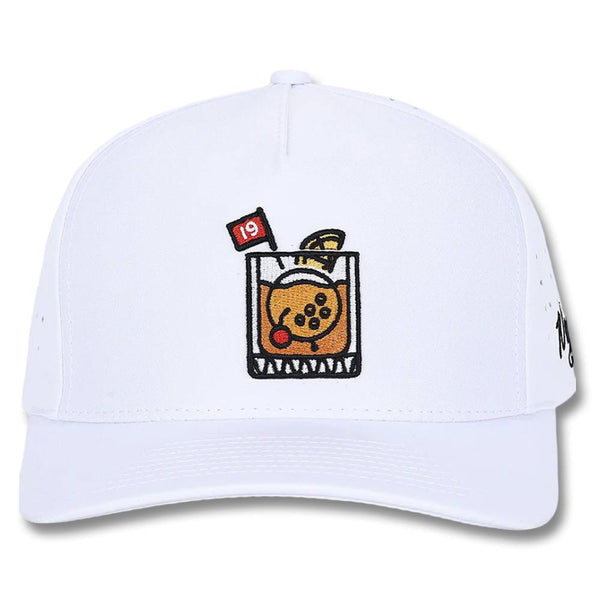 Golfio - Waggle Golf 19th Hole Golf Cap White - 25 Men