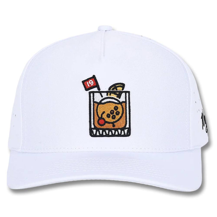 Golfio - Waggle Golf 19th Hole Golf Cap White - 25 Men