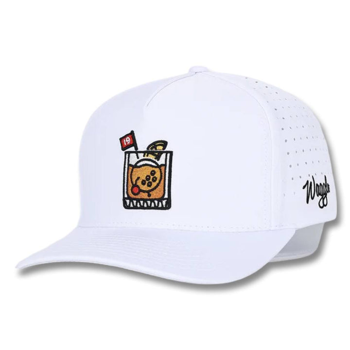 Golfio - Waggle Golf 19th Hole Golf Cap White - 25 Men