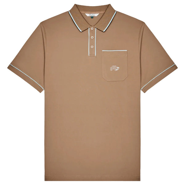 Malbon Dove Performance Pique Golf Polo Hawk - FW25 Men