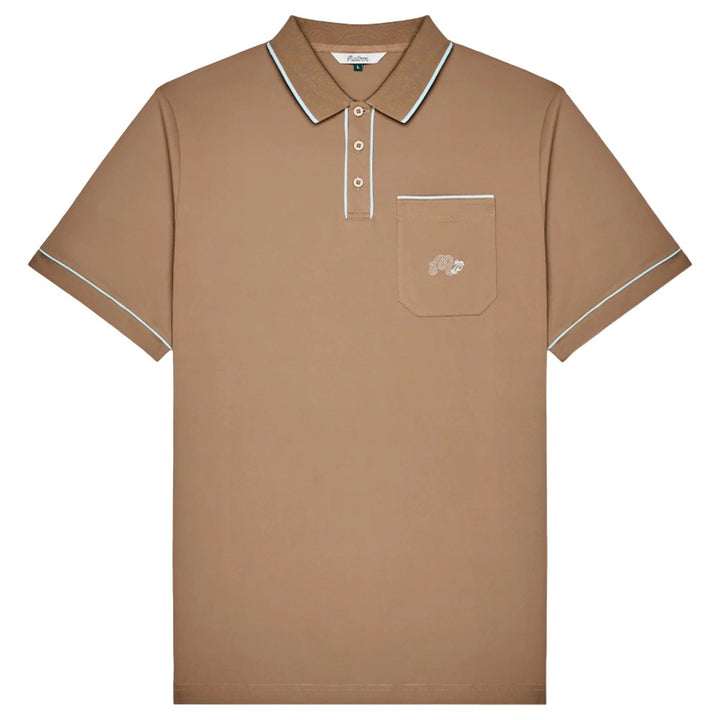 Malbon Dove Performance Pique Golf Polo Hawk - FW25 Men