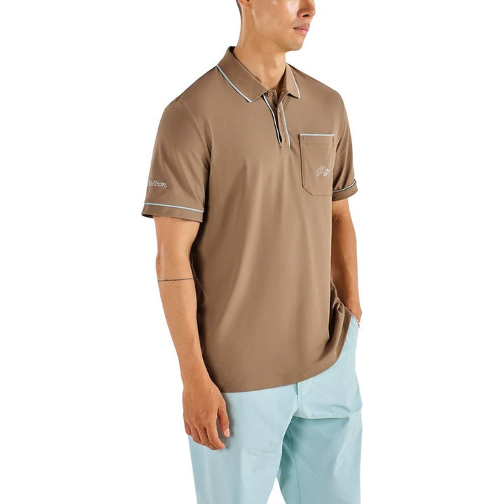 Malbon Dove Performance Pique Golf Polo Hawk - FW25 Men