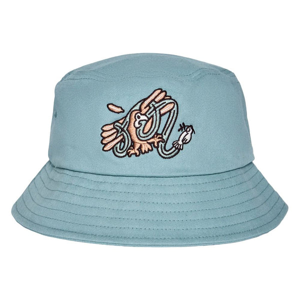 Malbon Hawk & Dove Golf Bucket Hat Light Blue - FW25 Men