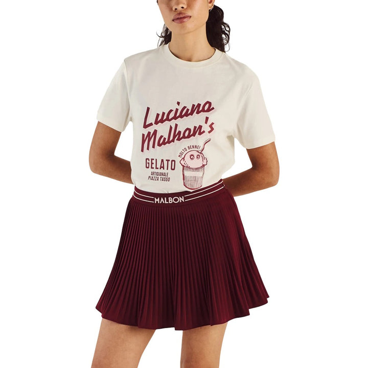 Malbon Gelato Golf T-Shirt Ivory - SS25 Women