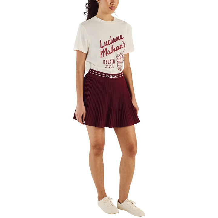 Malbon Gelato Golf T-Shirt Ivory - SS25 Women