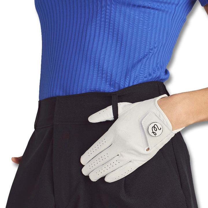 Malbon Manuela Golf Glove White - 24 Women