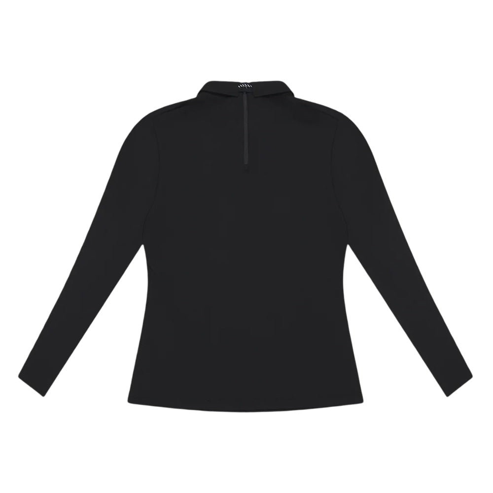 PXG Tie Neck Longsleeve Golf Polo Black - FW25 Women – Golfio