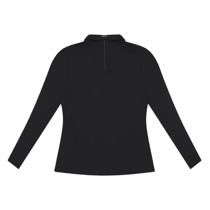 PXG Tie Neck Longsleeve Golf Polo Black - FW25 Women