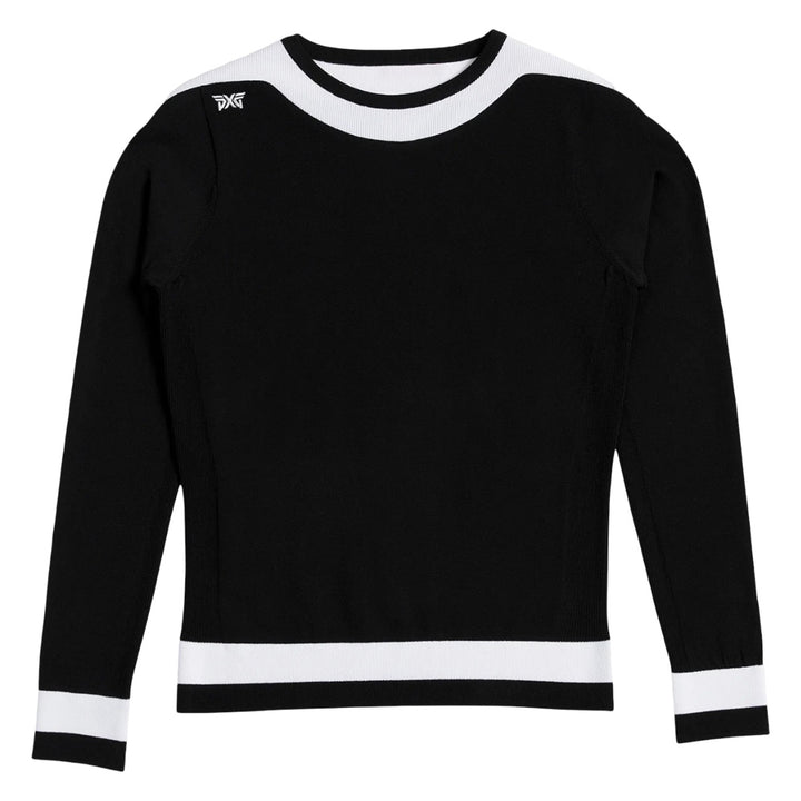 PXG Boat Neck Golf Sweater Black - FW25 Women