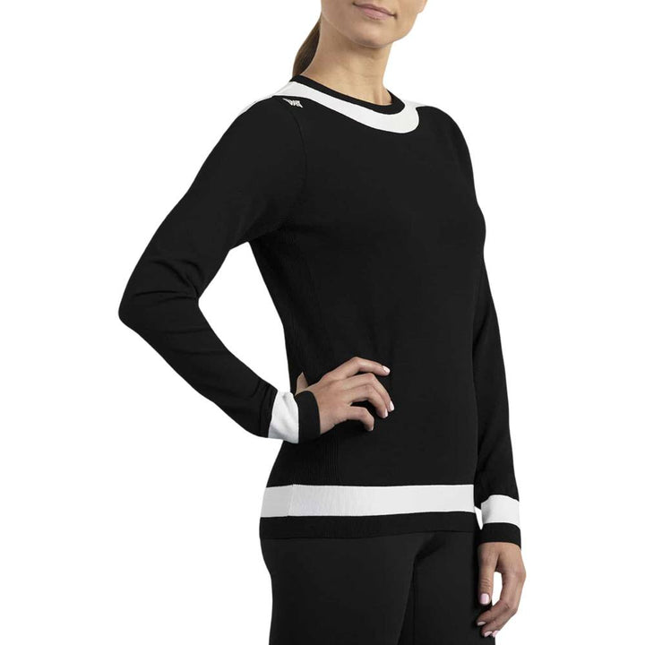PXG Boat Neck Golf Sweater Black - FW25 Women