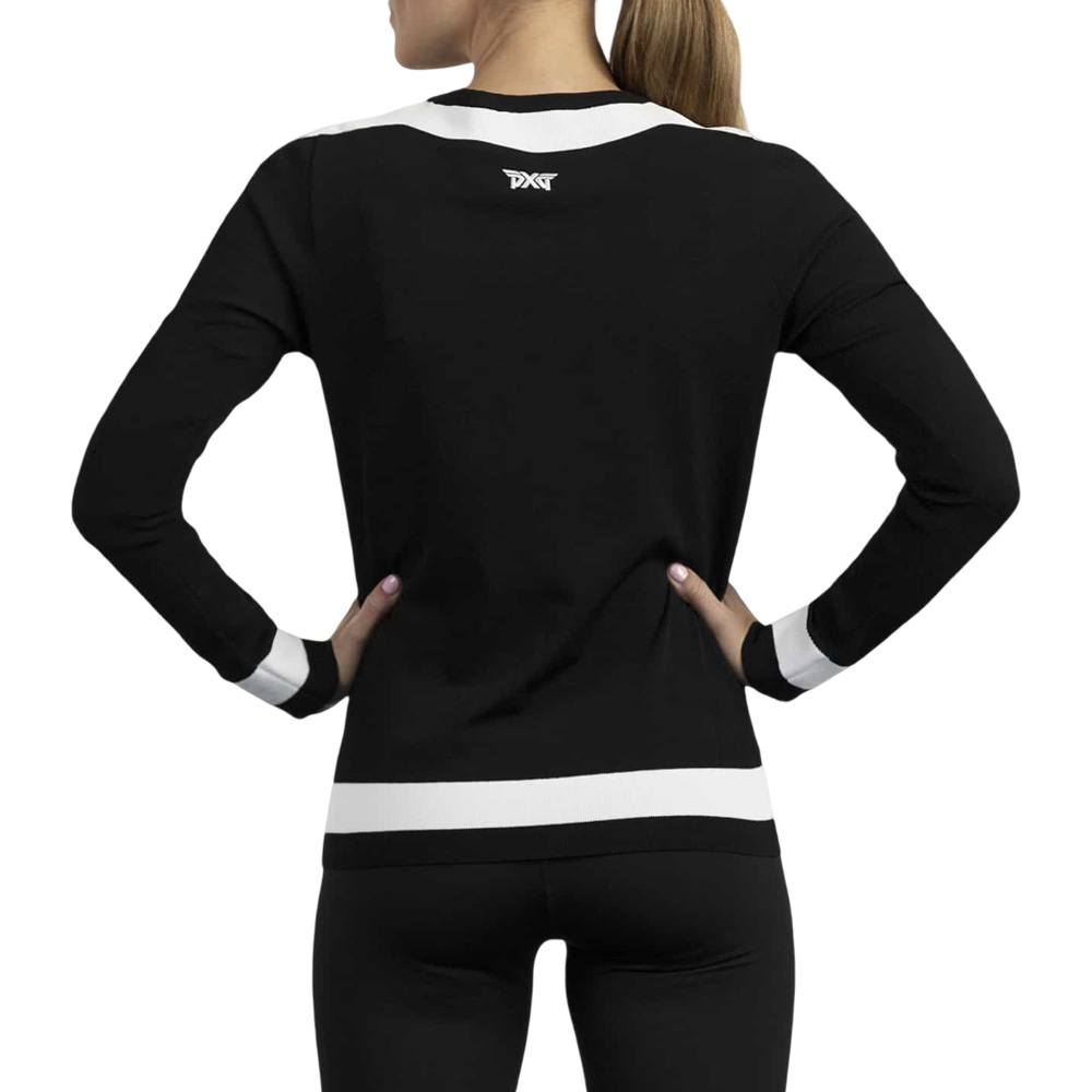 PXG Boat Neck Golf Sweater Black - FW25 Women – Golfio