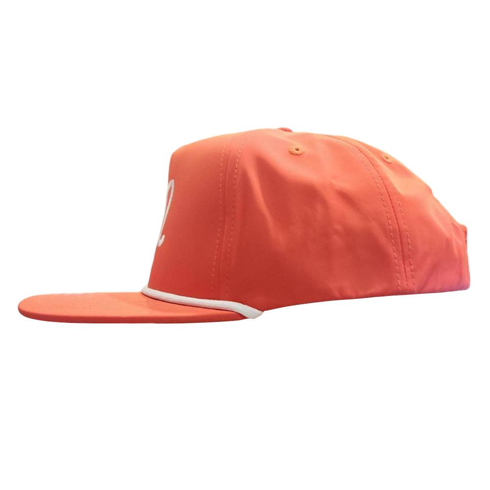 Malbon M Icon Evergreen Poly Rope 5-Panel Golf Cap Flame - FW25