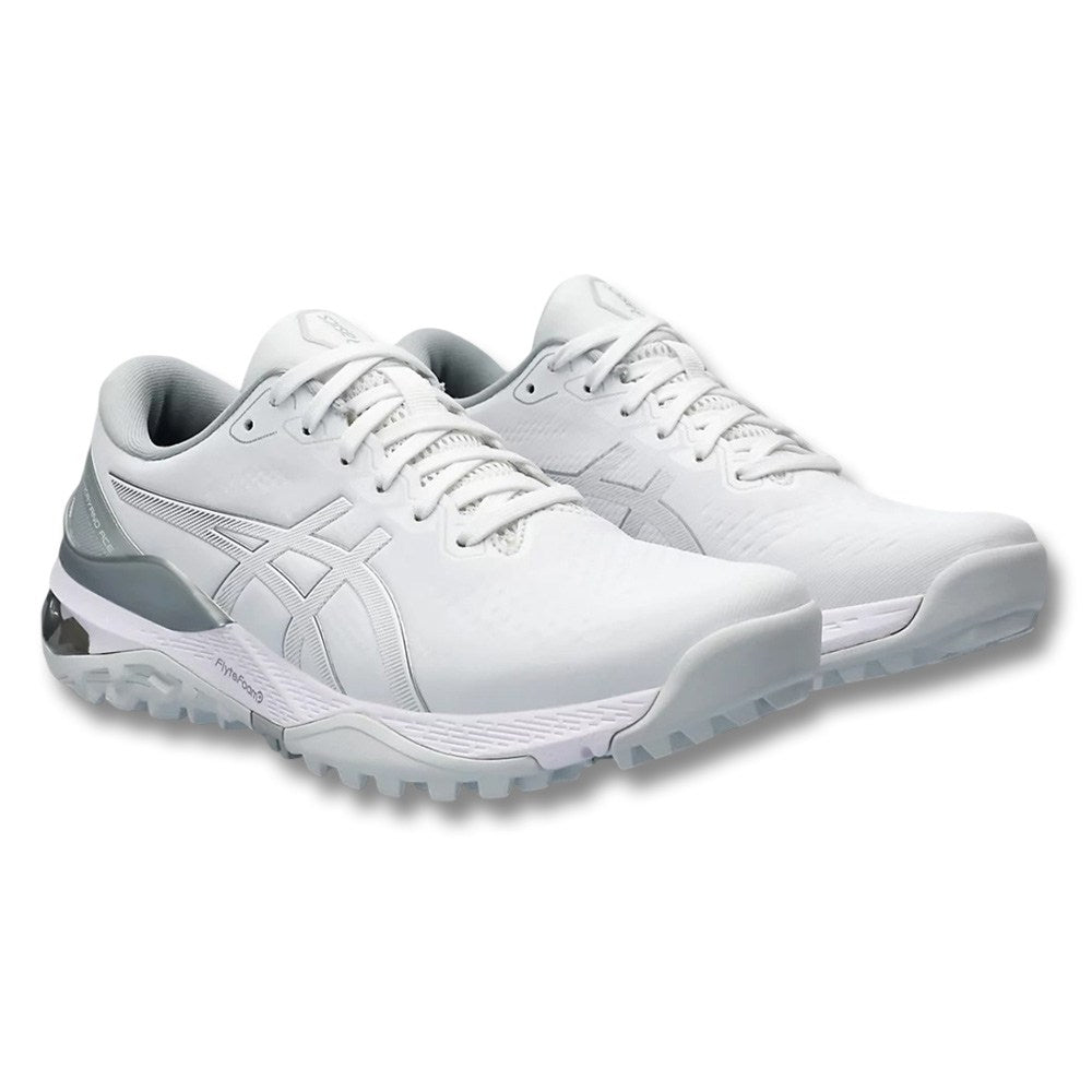ASICS Gel-Kayano Ace 2 Spikeless Golf Shoes White/Pure Silver - 25