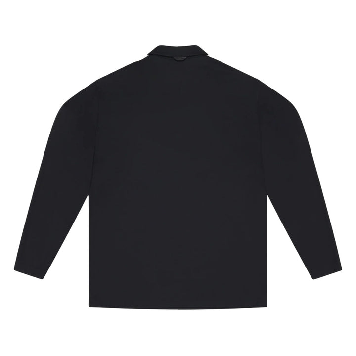 PXG Longsleeve Shoulder Panel Golf Polo Black - FW25 Men