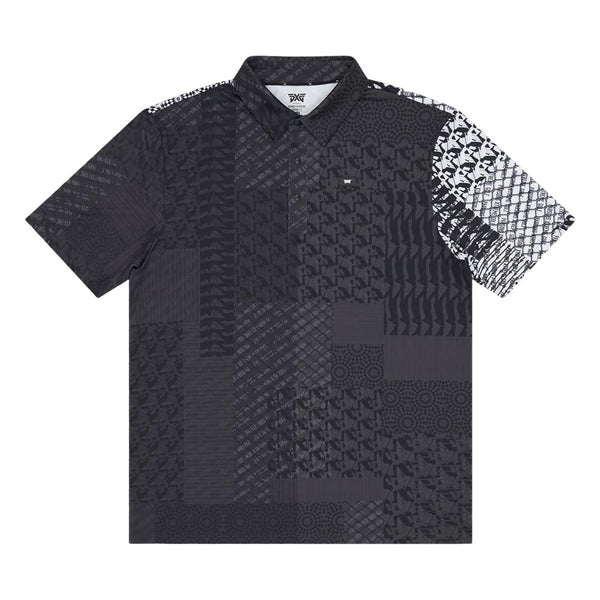 PXG Comfort Fit Unity Print Golf Polo Black - FW25 Men