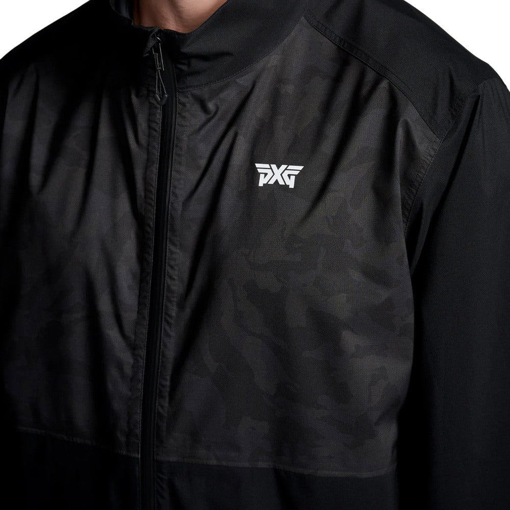 PXG Fairway Camo Rain Golf Jacket Black - FW25 Men – Golfio