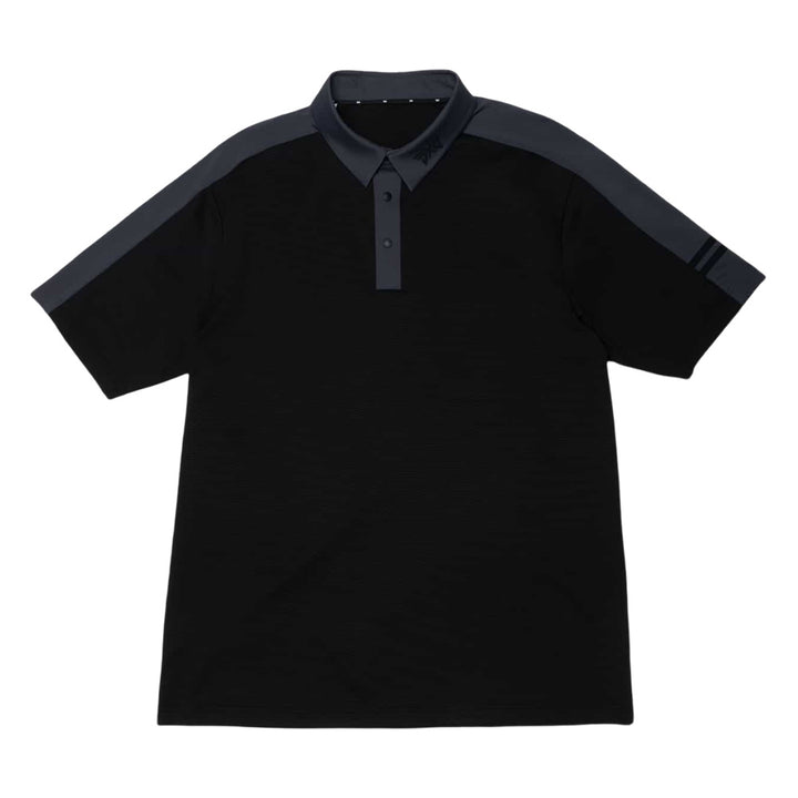PXG Comfort Fit Shoulder Trim Golf Polo Black - FW25 Men