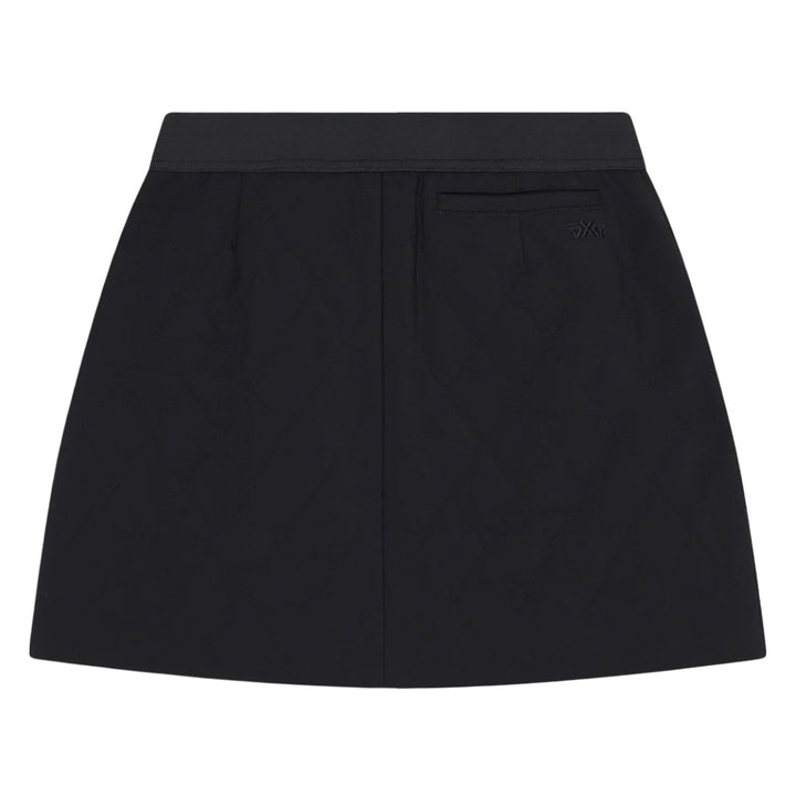 PXG Quilted Sherpa Golf Skirt Black - FW25 Women