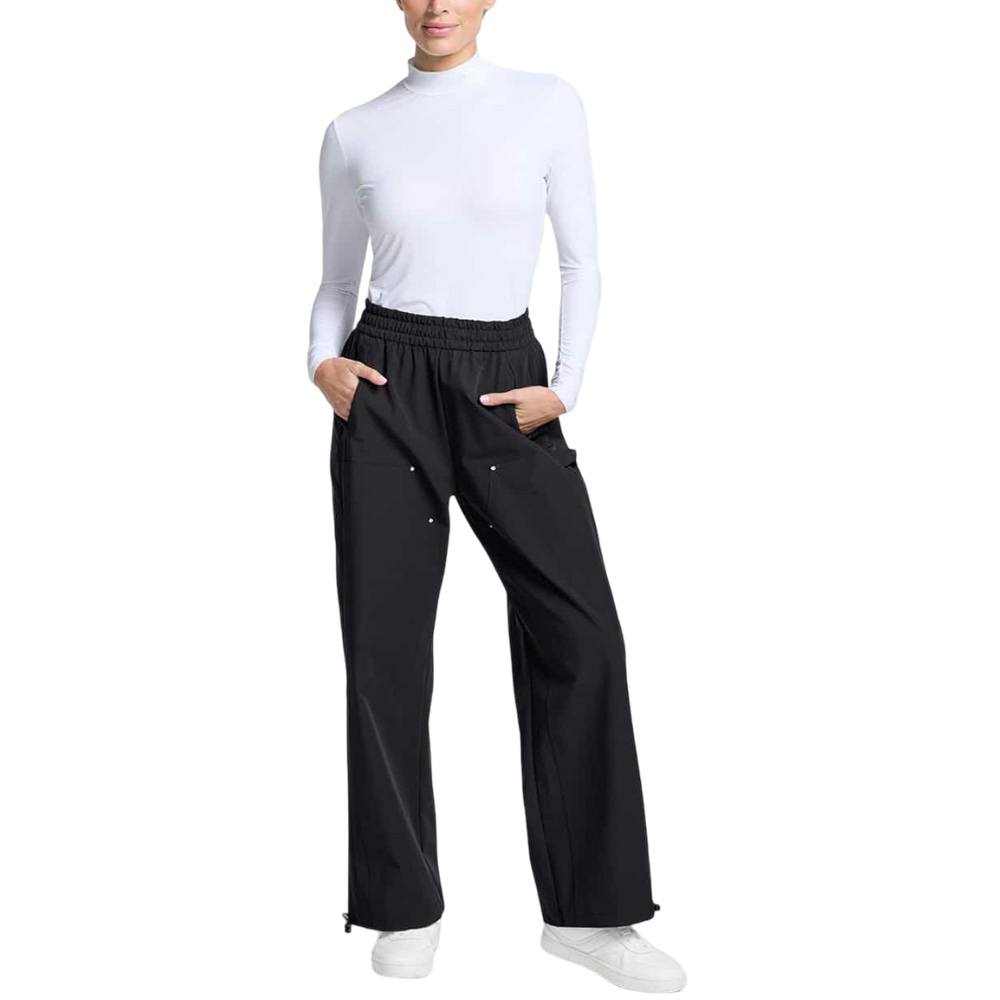 PGG レディース ブラックパンツ サイズ120 PXG Perforated Logo Wide Leg Trouser Golf Pants Black - FW25 Women