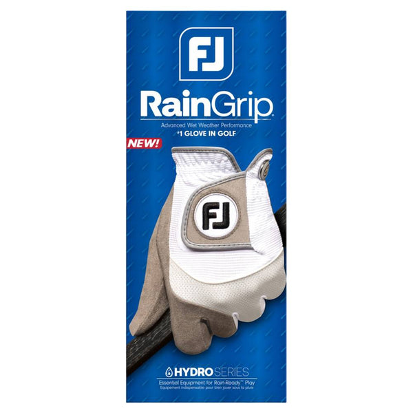 FootJoy RainGrip Pair Golf Glove White - 25 Men