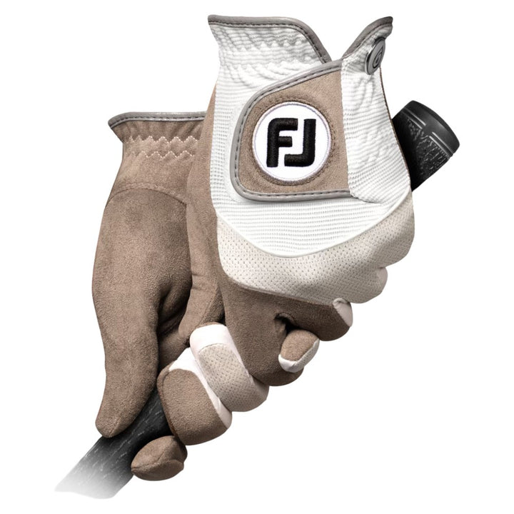 FootJoy RainGrip Pair Golf Glove White - 25 Men