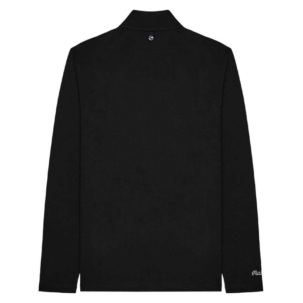 Malbon Flyer Mid Layer Golf Pullover Black - 25 Men – Golfio