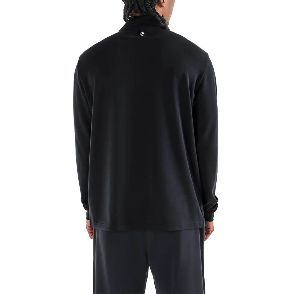 Malbon Flyer Mid Layer Golf Pullover Black - 25 Men – Golfio