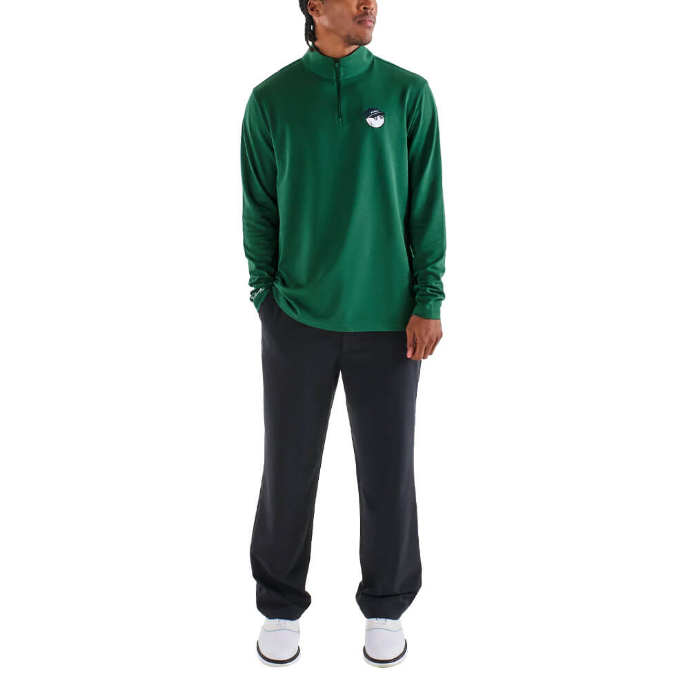 Malbon Flyer Mid Layer Golf Pullover Forest - 25 Men – Golfio