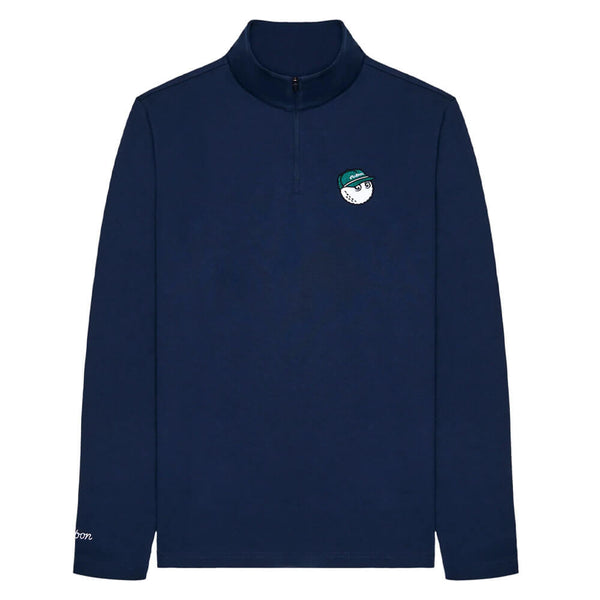 Malbon Flyer Mid Layer Golf Pullover Navy - 25 Men