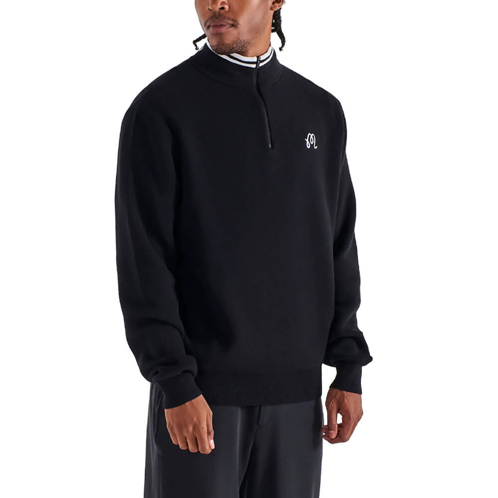 kontor MELTON PULLOVER 3 ブラック kontor (コントール) / MELTON PULLOVER / ブルゾン – style department_