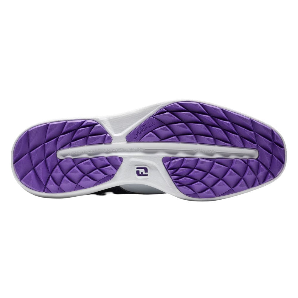 FootJoy Traditions Spikeless Golf Shoes White/Navy/Purple - 24