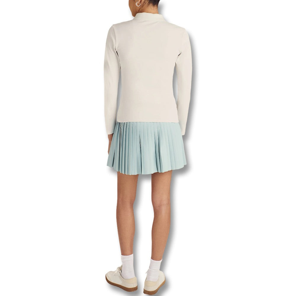 Malbon レディース ゴルフVネックセットアップ Malbon Venus Longsleeve Golf Polo White - 26 Women – Golfio