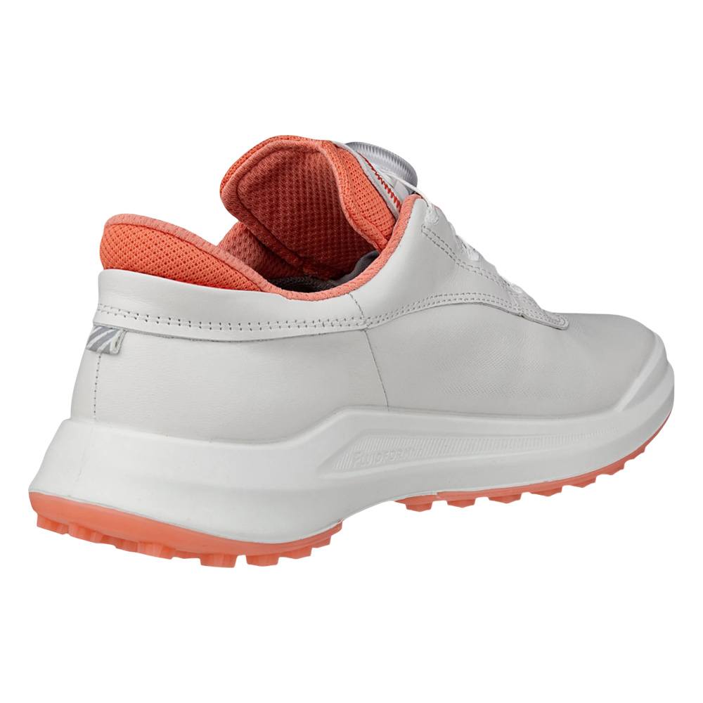 ECCO ゴルフシューズ BOA 26㎝ ECCO Core BOA Spikeless Golf Shoes White/Burnt Coral - 26 Women