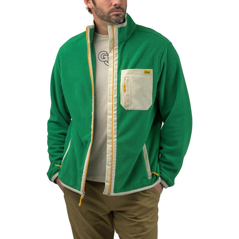 Golfickers ゴルフィッカーズ ジップ ニット ジャケット グリーン L GoodGood Golf Drain It Fleece Full Zip Golf Jacket Green - 26 Men