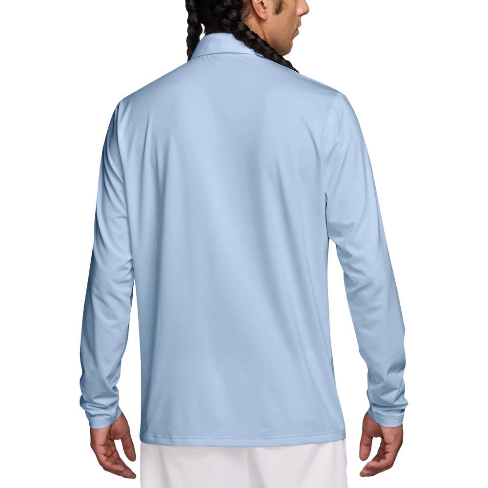 Nike Dri-FIT Velocity Longsleeve Solid Golf Polo Hydrogen Blue