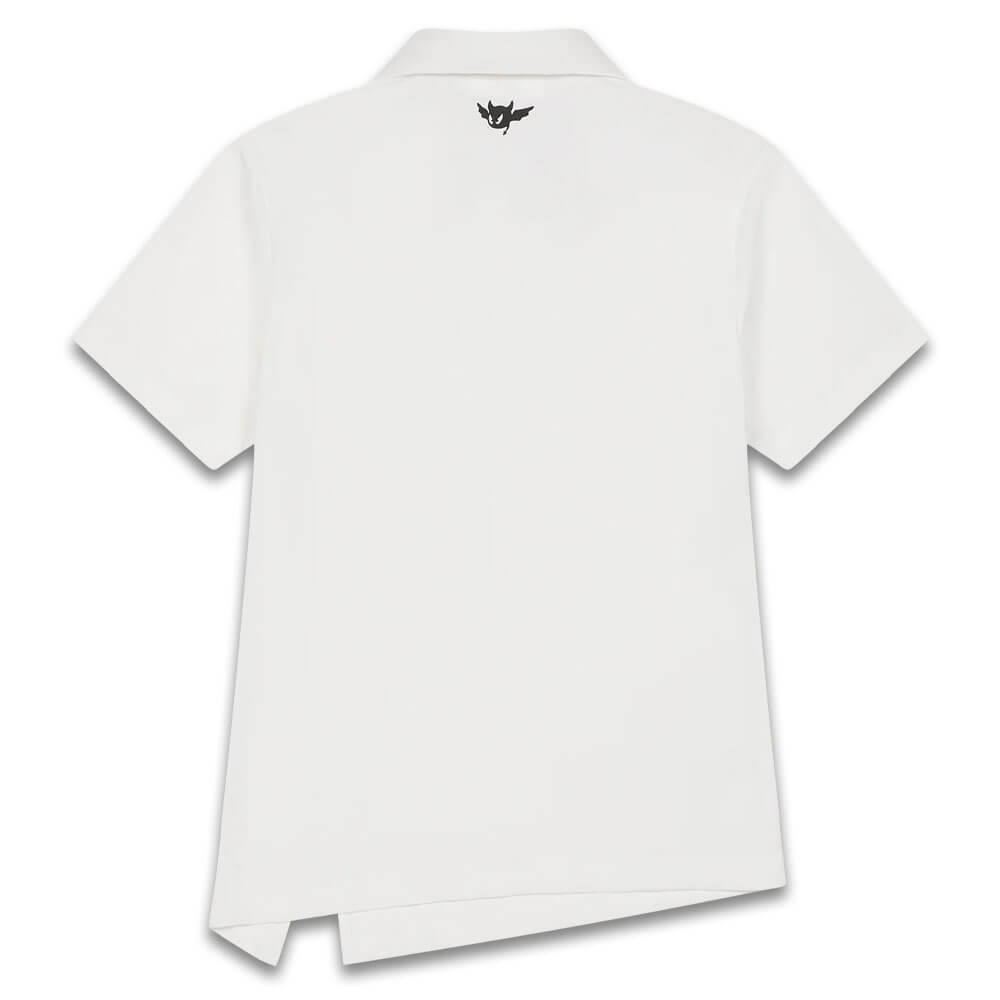 WAAC Slit Hem Golf Polo White - SS26 Women – Golfio