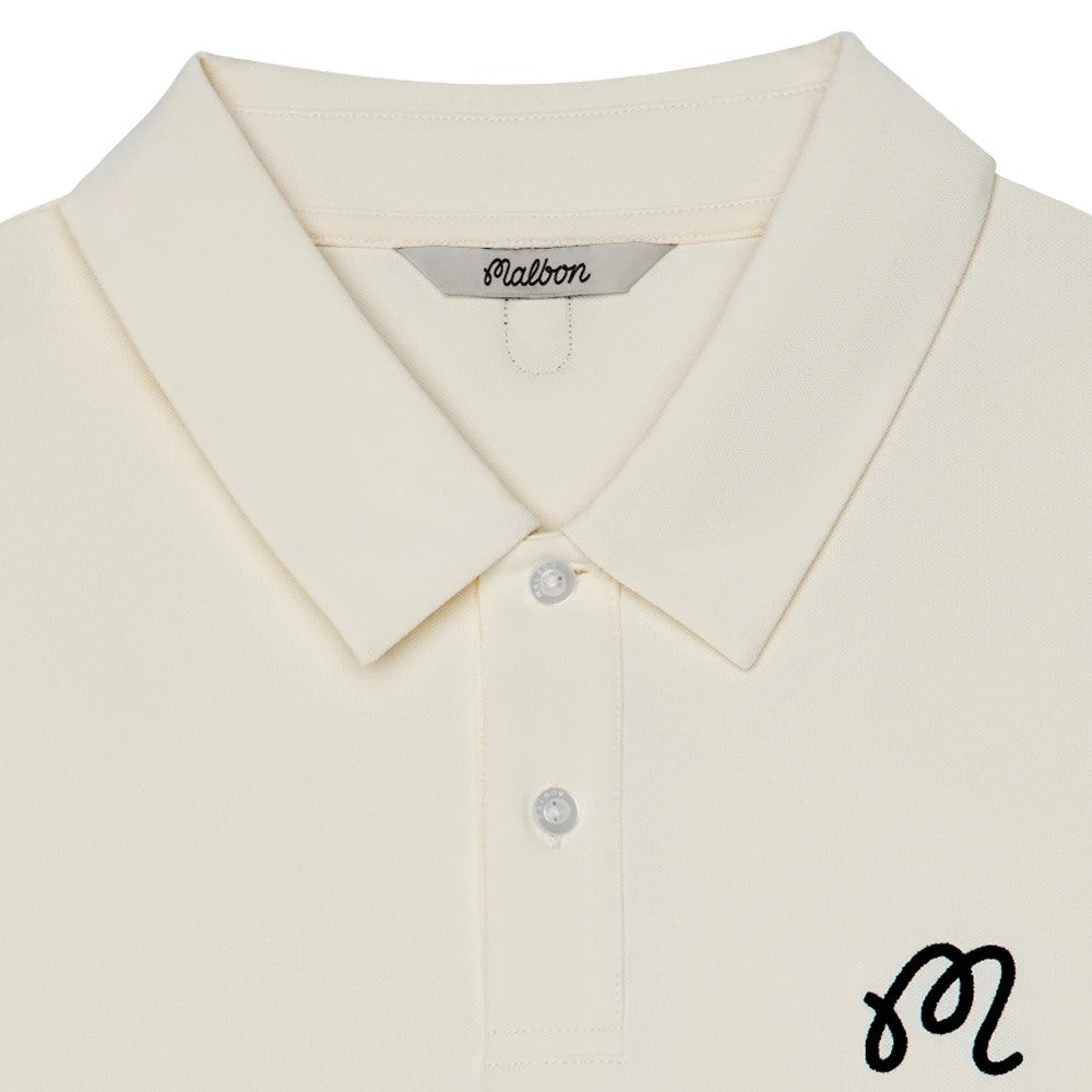 Malbon Fairway Golf Polo Ivory - SS26 Men – Golfio