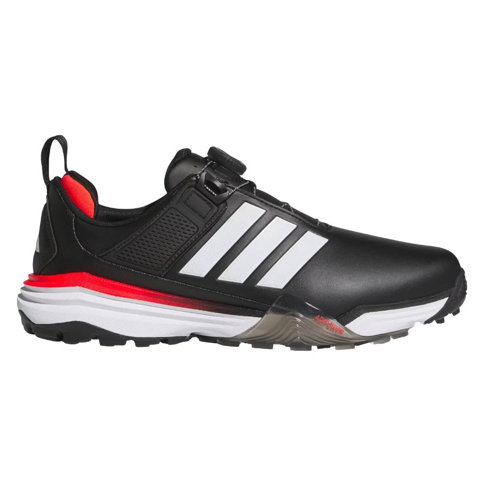 adidas BOA ゴルフシューズ ルシッドレッド/コアブラック Adidas Adipower 26 BOA Spikeless Golf Shoes Core Black/Cloud White