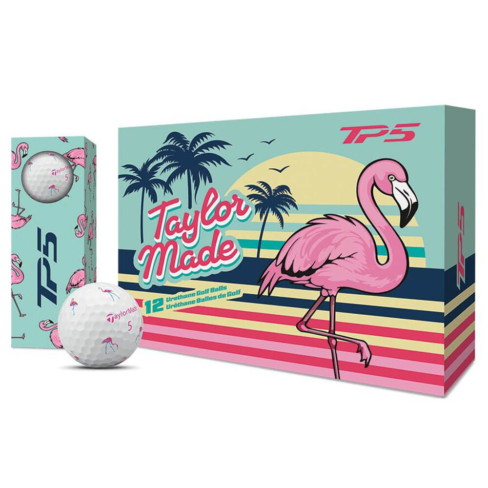 TaylorMade Limited Edition TP5 Flamingo Golf Balls – Golfio