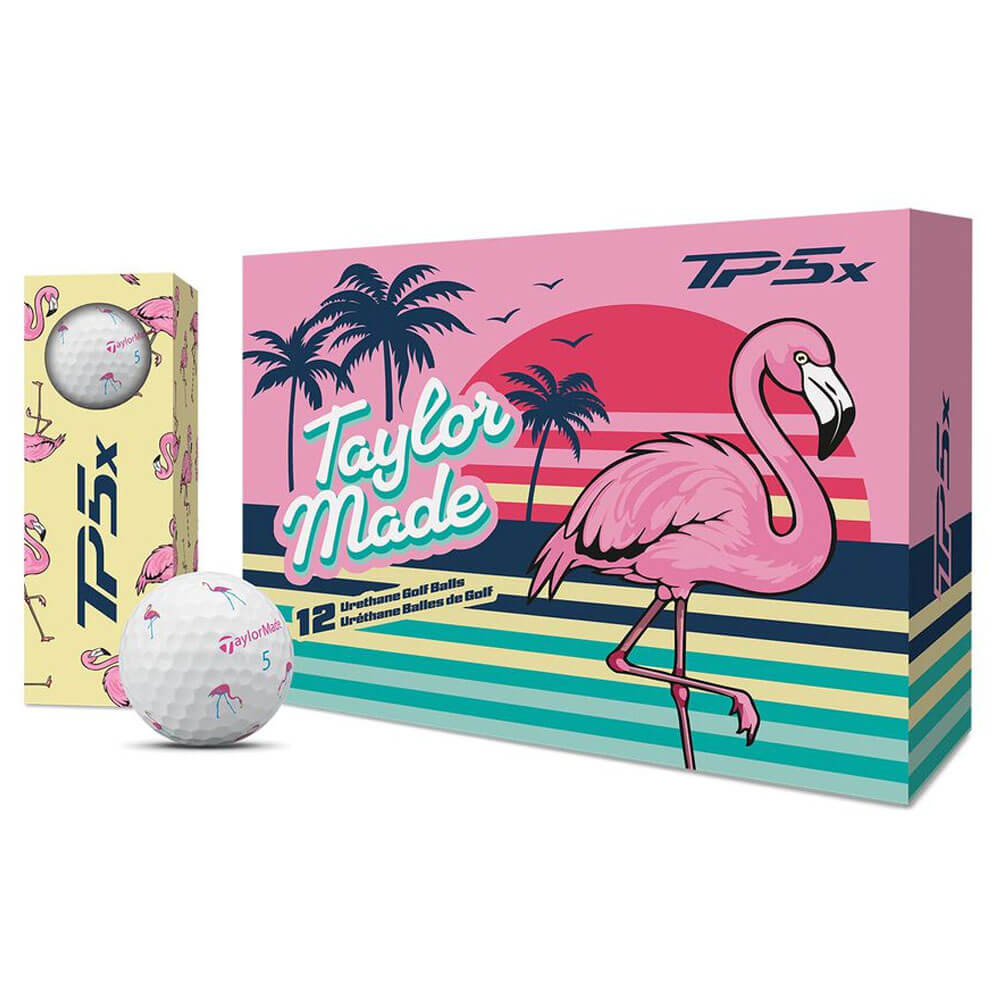 値下げ！【3箱36個】新品 TaylorMade レッドブル 限定 TP5x TaylorMade Limited Edition TP5x Flamingo Golf Balls – Golfio