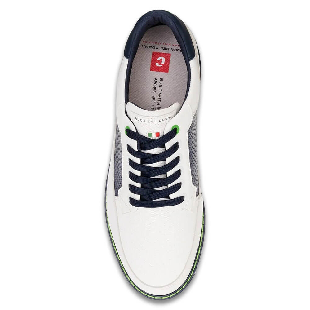 Duca Del Cosma Golf Davinci Leggero Spikeless Golf Shoes White