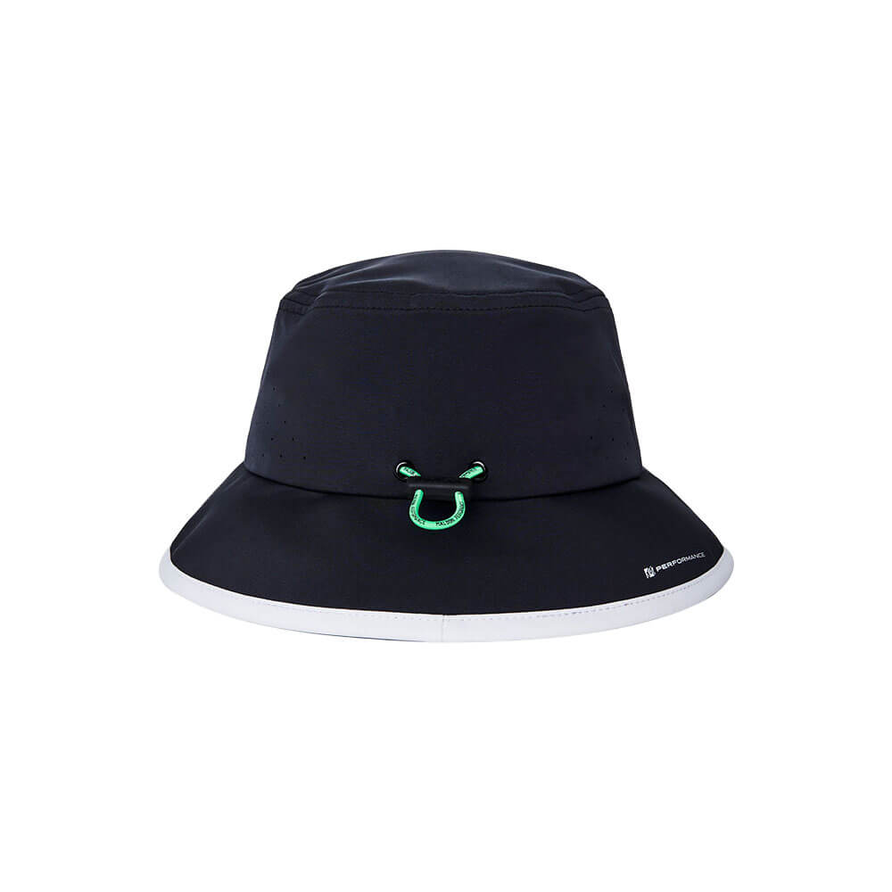 Malbon Performance Tech Golf Bucket Hat Black - SS26 Men – Golfio