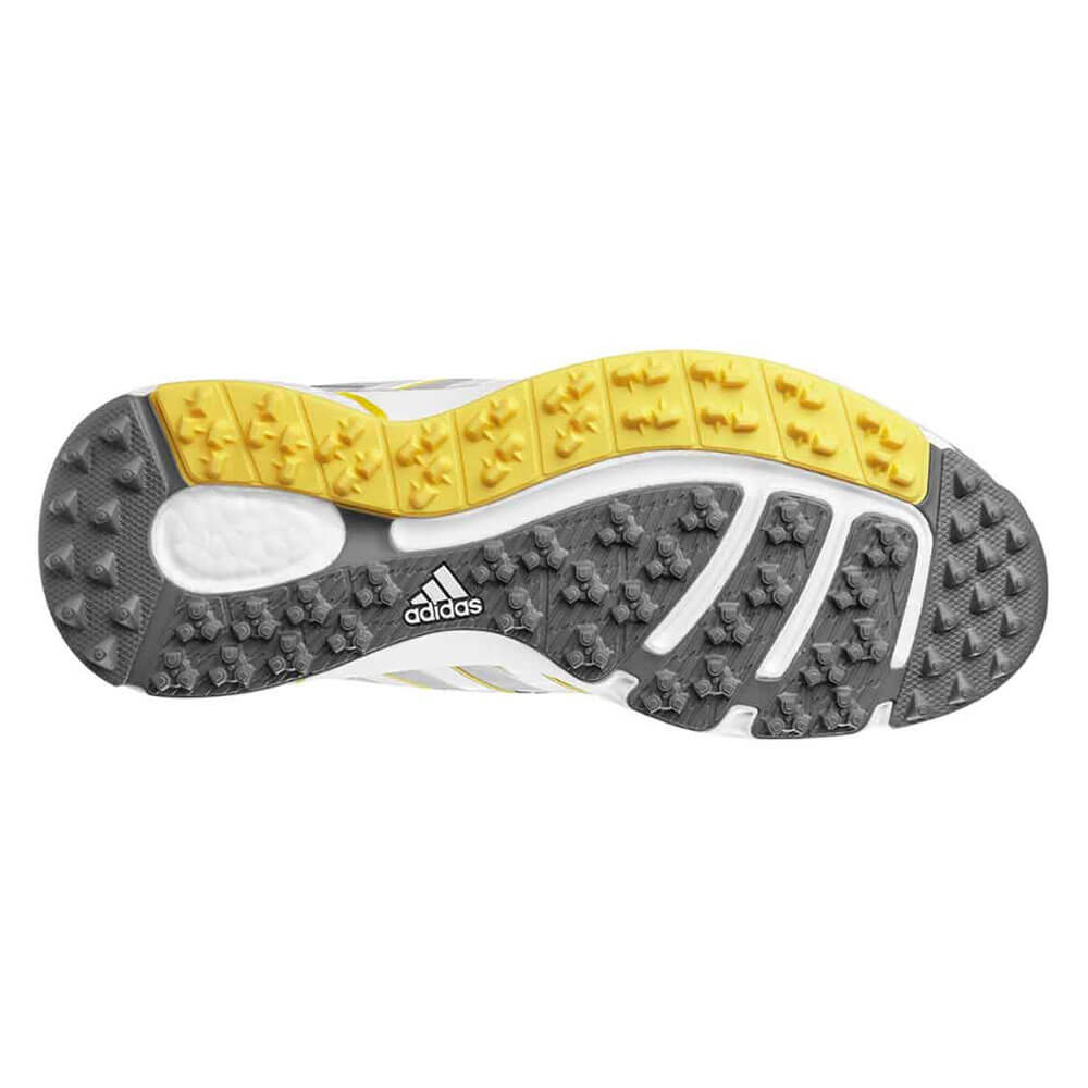 Adidas Adipower Sport Boost Spikeless Golf Shoes CLOSEOUT Gray/White/Y Golfio Adidas Adipower Sport Boost Spikeless Golf Shoes CLOSEOUT Gray/White/Y Golfio