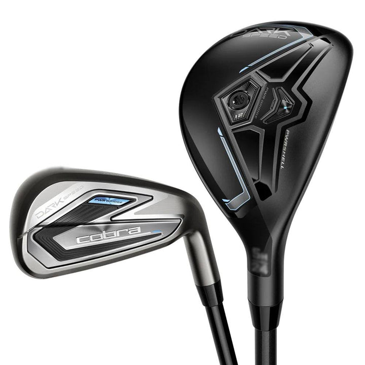 Fers Cobra DARKSPEED 5-PW,GW – Graphite Steelfiber Stiff – 1/2\" Court – État 9/10