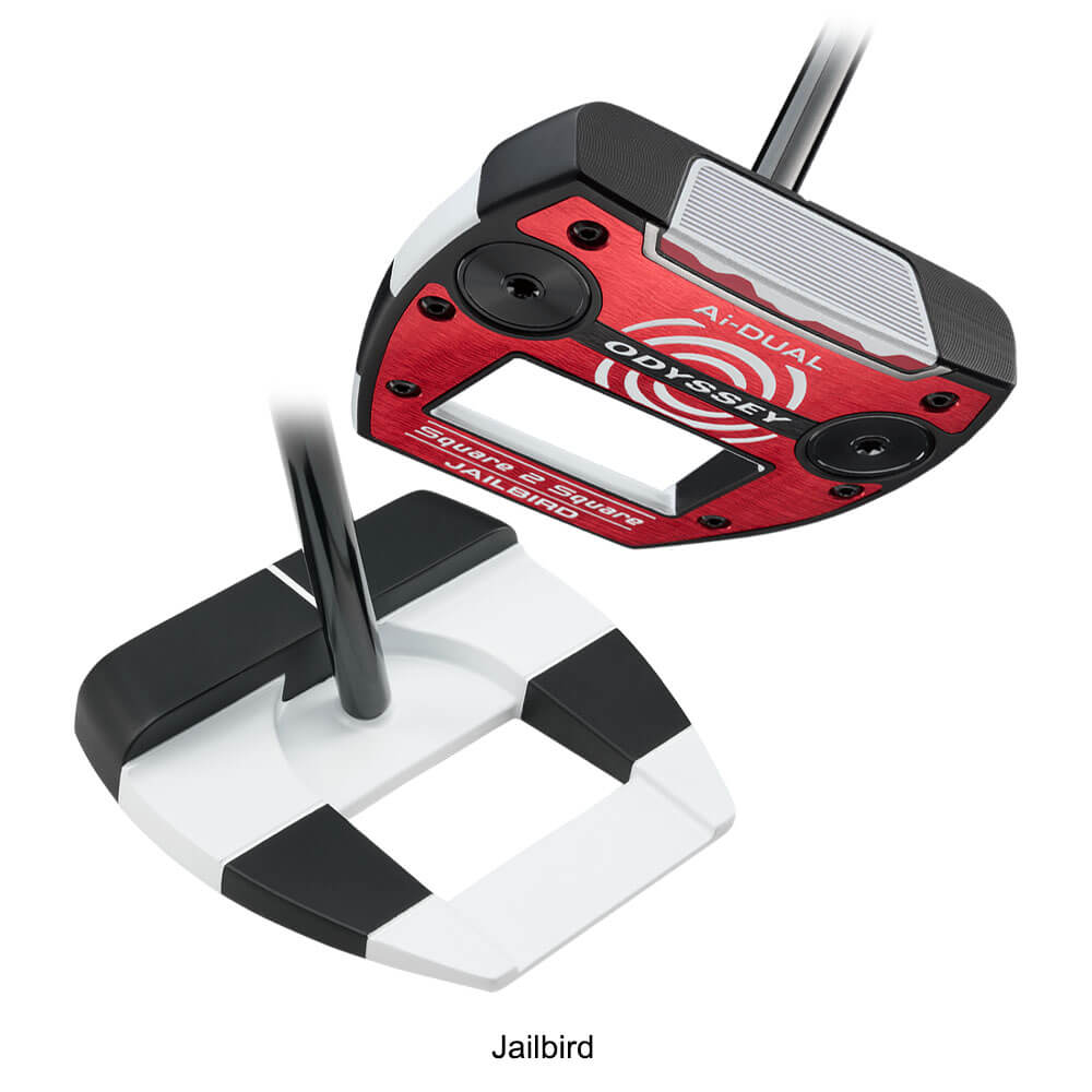 Putter Long Odyssey Ai-One Square 2 Square Jailbird Broomstick 48 Pouces - Main Droite - état Excellent