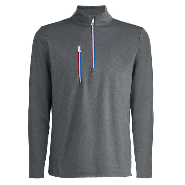 Gfore Daytona Tech Interlock Golf Pullover Charcoal Heather Gray - 23