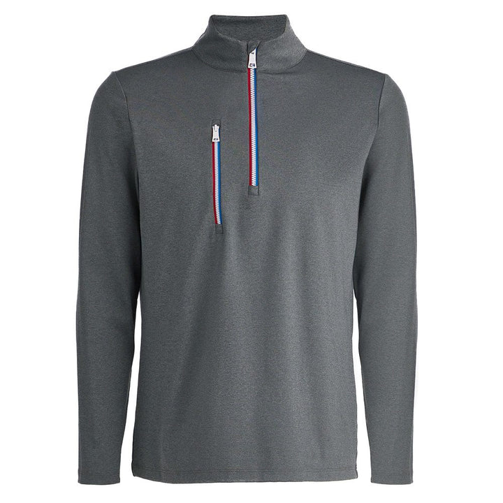 Gfore Daytona Tech Interlock Golf Pullover Charcoal Heather Gray - 23