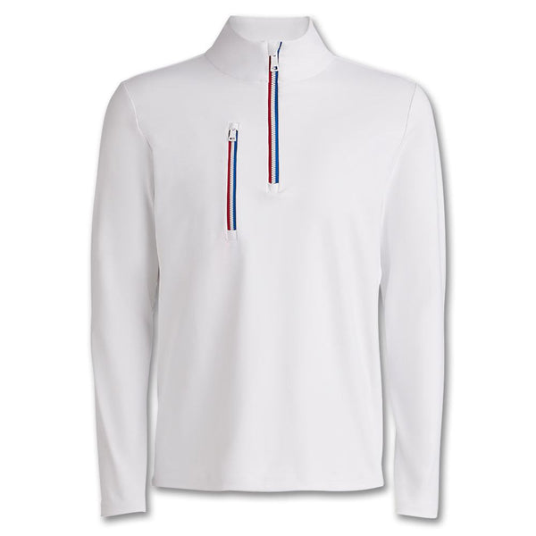 Gfore Daytona Tech Interlock Golf Pullover Snow - 23
