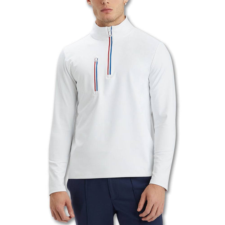 Gfore Daytona Tech Interlock Golf Pullover Snow - 23