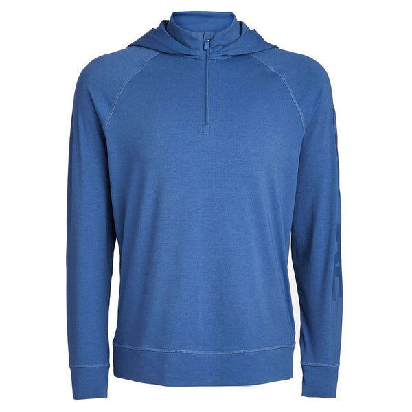 Gfore Hooded Luxe Quarter Zip Mid Layer Golf Jacket Slate - FA23